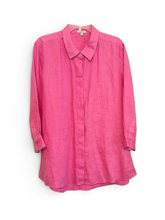 Tyler Boe Tops - NWOT Tyler Boe Size Large Dora Linen Tunic in Cheeky Pink